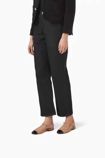 Mattia Slingback Flats in Leather