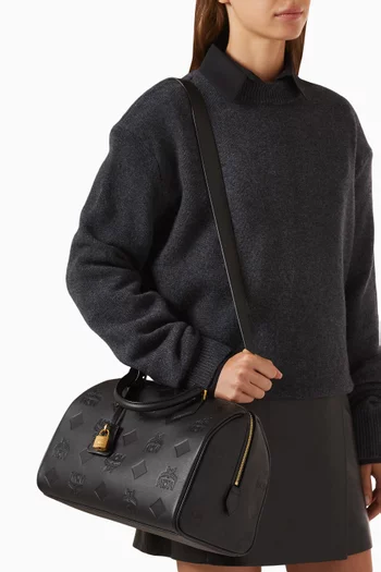 Medium Ella Boston Bag in Leather