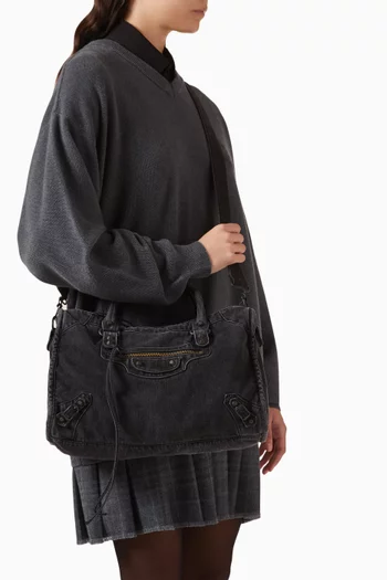 حقيبة لو سيتي متوسطة دينم