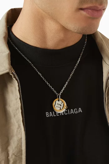 Horoscope Gemini Necklace in Recycled-brass