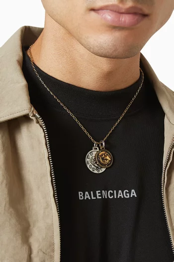 Horoscope Aquarius Necklace in Recycled-brass