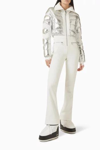 بدلة تزلج كلاريس بجاكيت مبطّن بالزغب