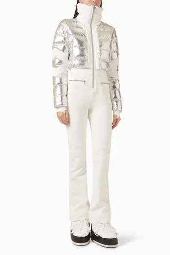 بدلة تزلج كلاريس بجاكيت مبطّن بالزغب