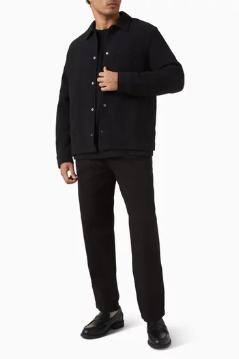 قميص بنمط جاكيت رومر قطن مجعد