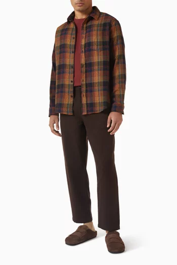 Shelly Check Flannel Shirt in Cotton