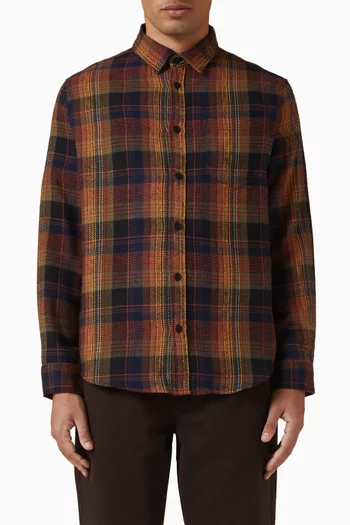 Shelly Check Flannel Shirt in Cotton