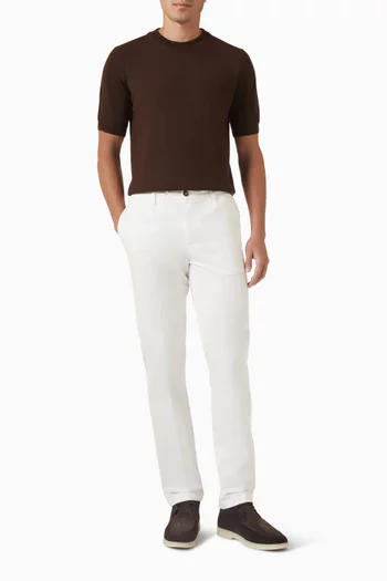 Crewneck T-shirt in Knit