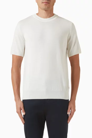 Crewneck T-shirt in Knit