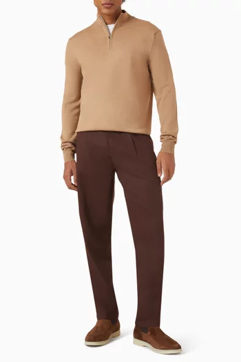 Half Zipper Sweater in Cashwool®