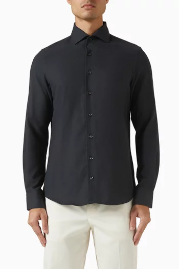 Flannel Shirt in Cashmere-blend