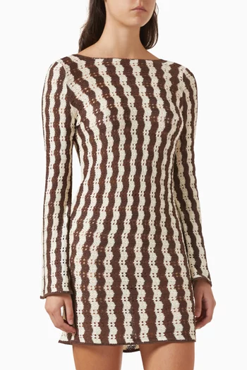 Hattie Knit Mini Dress in Modal Blend