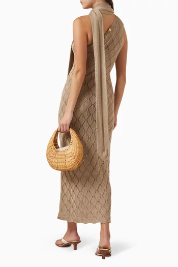 فستان ماي منسوج من مزيج مودال