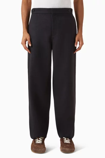 Tapered Pants in Split Wool