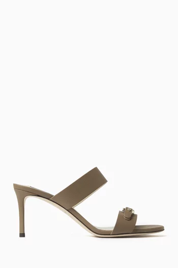 Buckle 70 Sandals in Leather