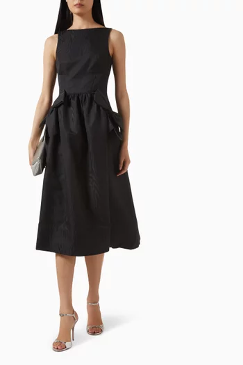 Narcissa Midi Dress in Taffeta