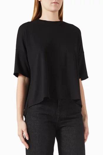 Ruffle Seam Relaxed-fit T-shirt