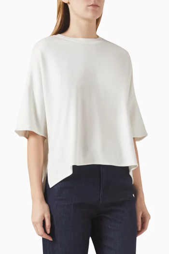 Ruffle Seam Relaxed-fit T-shirt