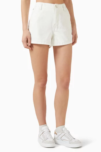 No Waistband Shorts in Denim