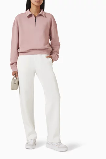 سويت شيرت بسحّاب صوف قطني