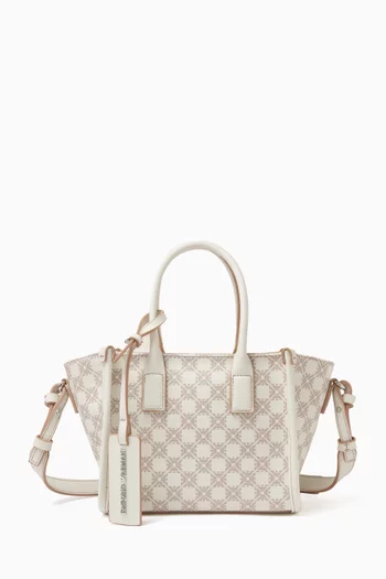 حقيبة بيد علوية ونقشة شعار الماركة