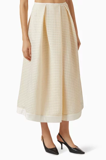 A-line Skirt in Jacquard