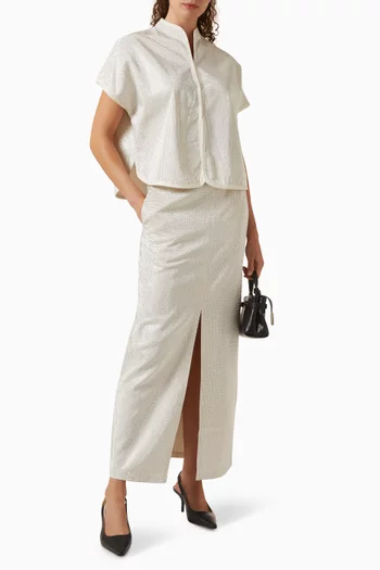 Crystal-embellished Maxi Skirt