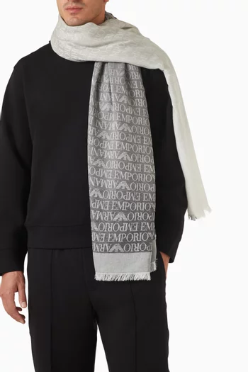 Gradient Text Logo Scarf