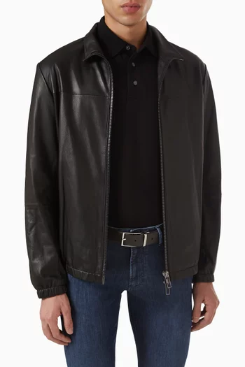 Reversible Belt in Saffiano Leather