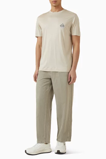 Logo Patch T-shirt in Cotton