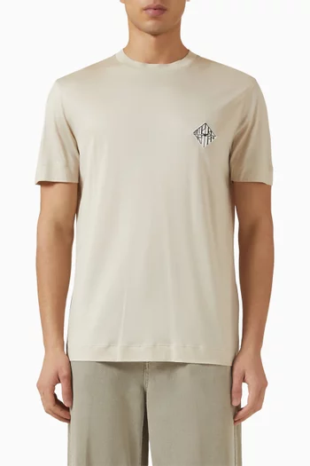 Logo Patch T-shirt in Cotton