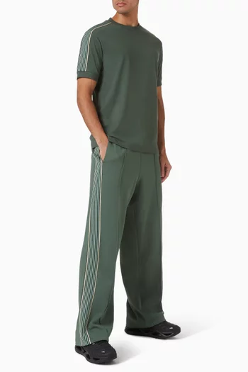 Colour-block Logo T-shirt in Cotton-blend