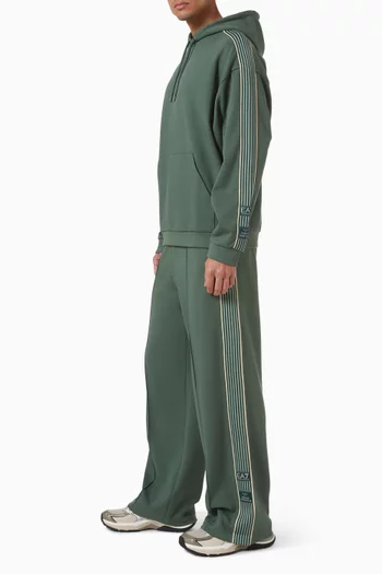 بنطال رياضي بشريط شعار الماركة مزيج قطن