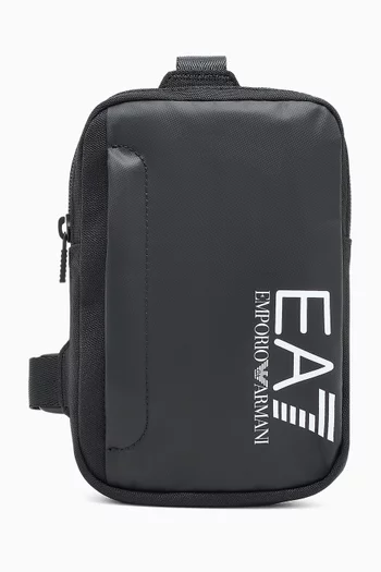 حقيبة كروس رياضية نايلون بشعار EA7