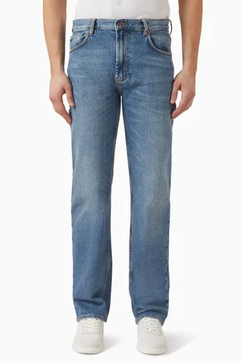 بنطال جينز بقصة ساق مستقيمة دينم