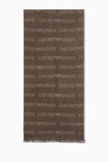 وشاح بشعار الماركة صوف