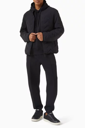 بنطال رياضي بشعار الماركة جيرسيه مزدوج