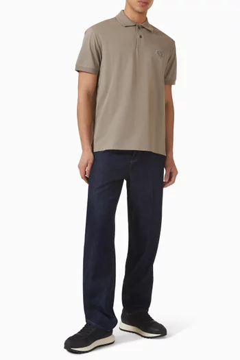 تي شيرت بولو بشعار الماركة