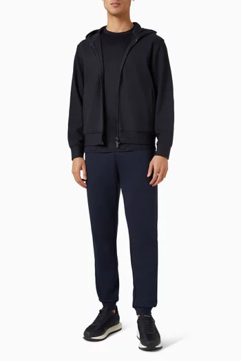 تي شيرت بشعار الماركة مزيج قطن