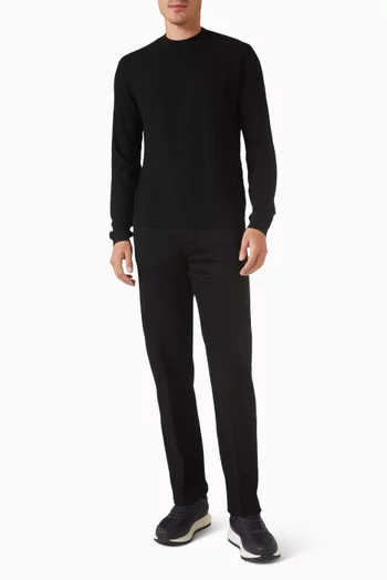 سترة محاكة بنقشة دياموند فانسي صوف