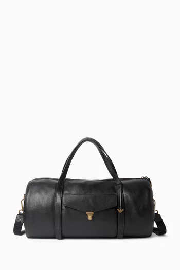 حقيبة دفل كبيرة جلد حبيبي