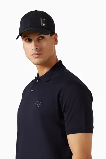 طقم مزين برقعة شعار الماركة، قطعتان