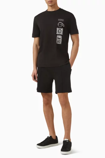 Postcard Print T-shirt in Cotton