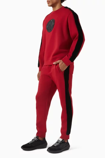 بنطال رياضي بشعار الماركة جيرسيه مزدوج