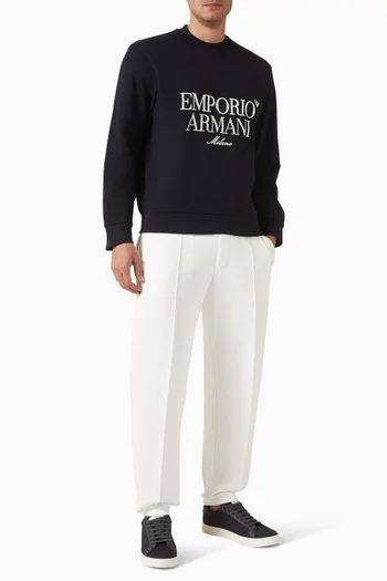 سويت شيرت بشعار الماركة فرنش تيري