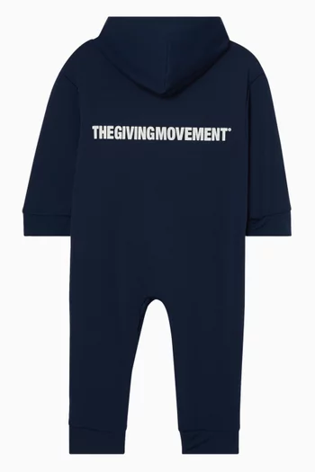 Zip-through Romper in Recycled Softskin