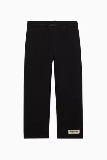 Relaxed Straight-leg Sweatpants in Organic Cotton-blend