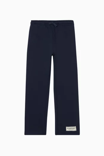 Relaxed Straight-leg Sweatpants in Organic Cotton-blend