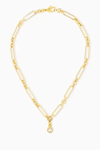 قلادة سولين نحاس مطلي ذهب عيار 18