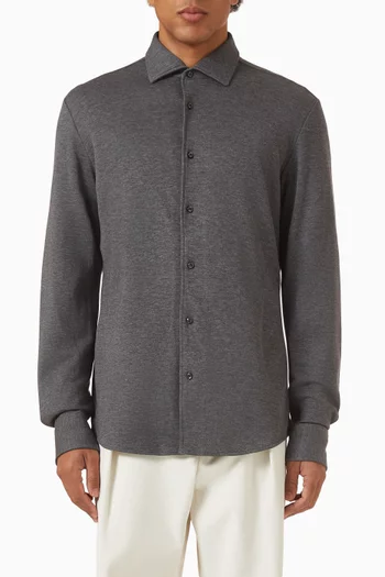 قميص بقصة ضيقة قطن بوس × بيكهام