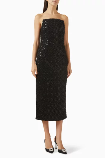 Neve Embellished Midi Dress